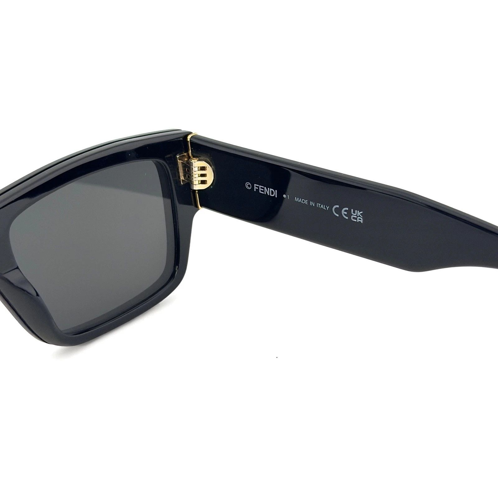Fendi FENDI FE40118I Diagonal Logo Print 40118 Sunglasses 01A Size ONE SIZE - 2 Thumbnail