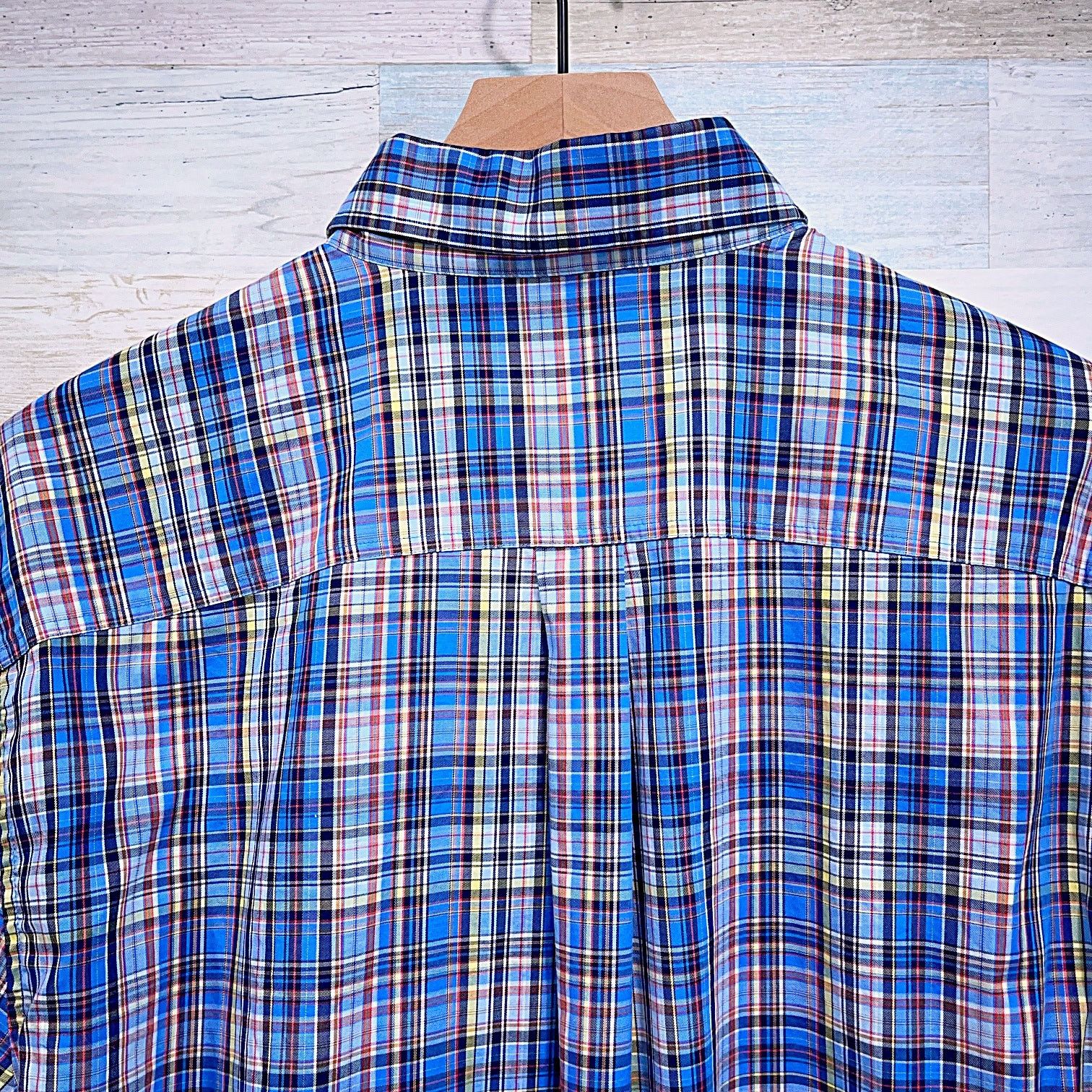 johnnie-O Johnnie O Twill Button Down Shirt Blue Plaid Long Sleeve L Size US L / EU 52-54 / 3 - 4 Thumbnail