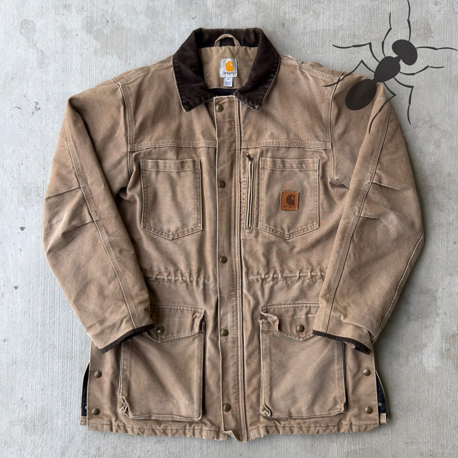 Carhartt × Vintage Carhartt brown faded chore work wear jacket Size US M / EU 48-50 / 2 - 1 Thumbnail
