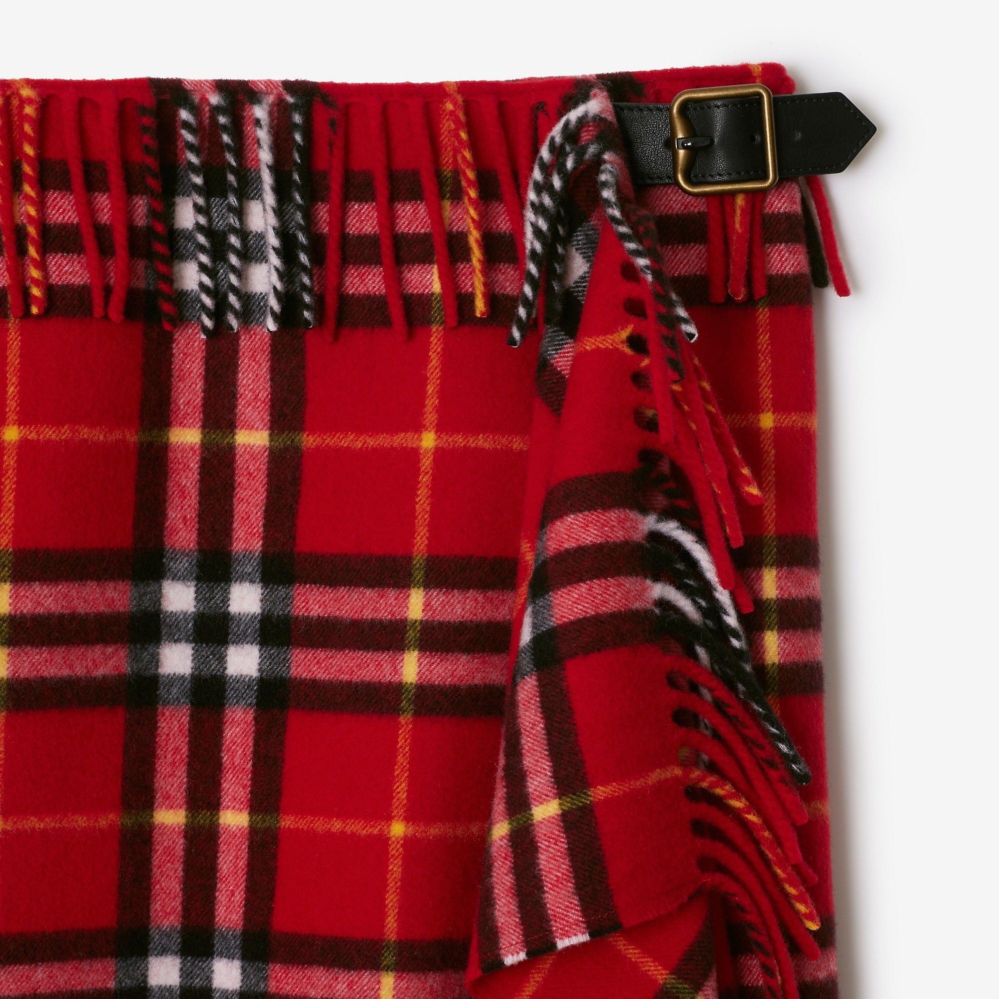 Burberry o1w1db10426 Check Wool Cashmere Mini Kilt in Multicolor Size 28" / US 6 / IT 42 - 5 Thumbnail