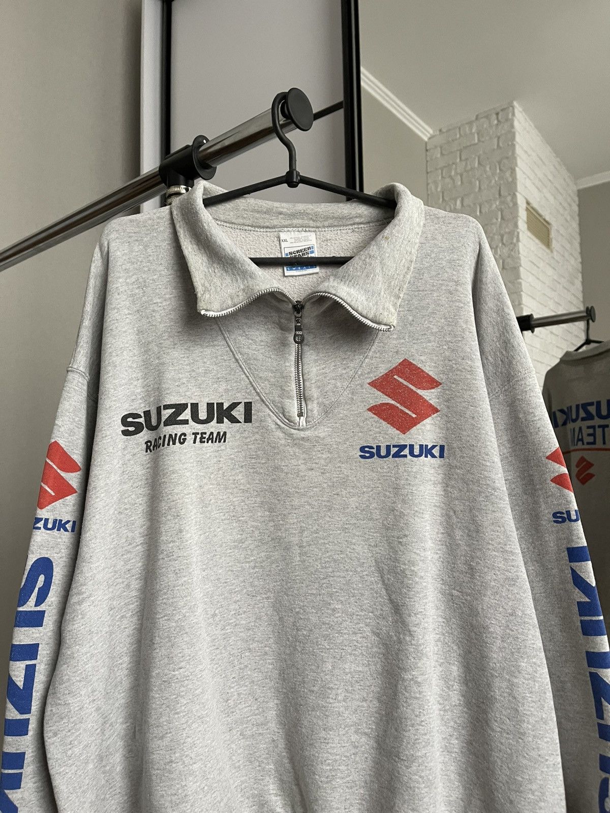 Other Suzuki Team Vintage Racing 1/4 Zip Sweatshirt 90s Size US XXL / EU 58 / 5 - 3 Thumbnail
