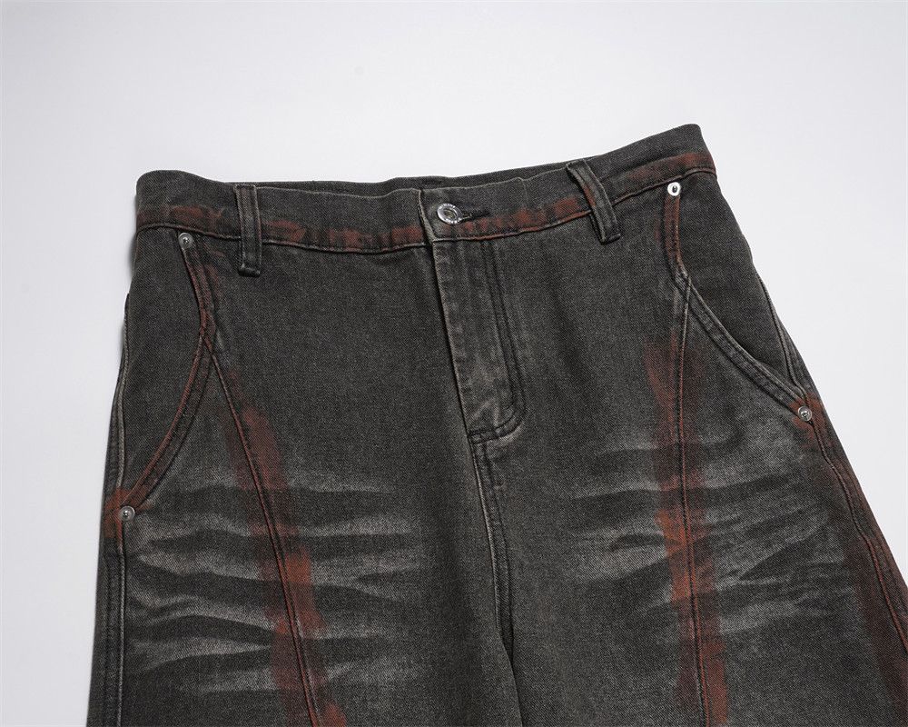 Japanese Brand × Jean Men's punk distressed washed loose jeans Size US 32 / EU 48 - 3 Thumbnail