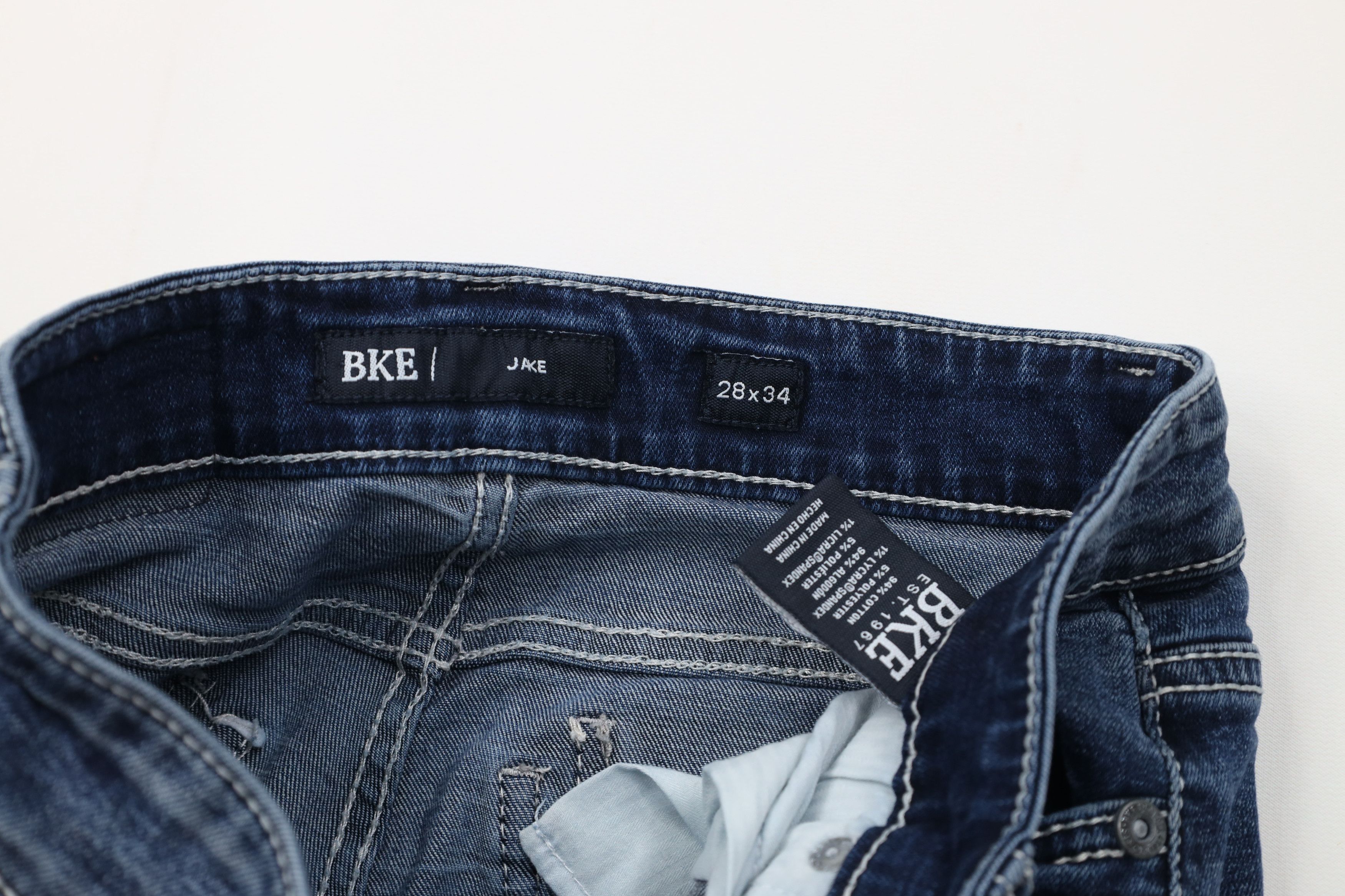 Vintage Buckle BKE Stitch Stretch Jake Bootcut Denim Jeans Blue Size US 28 / EU 44 - 8 Thumbnail