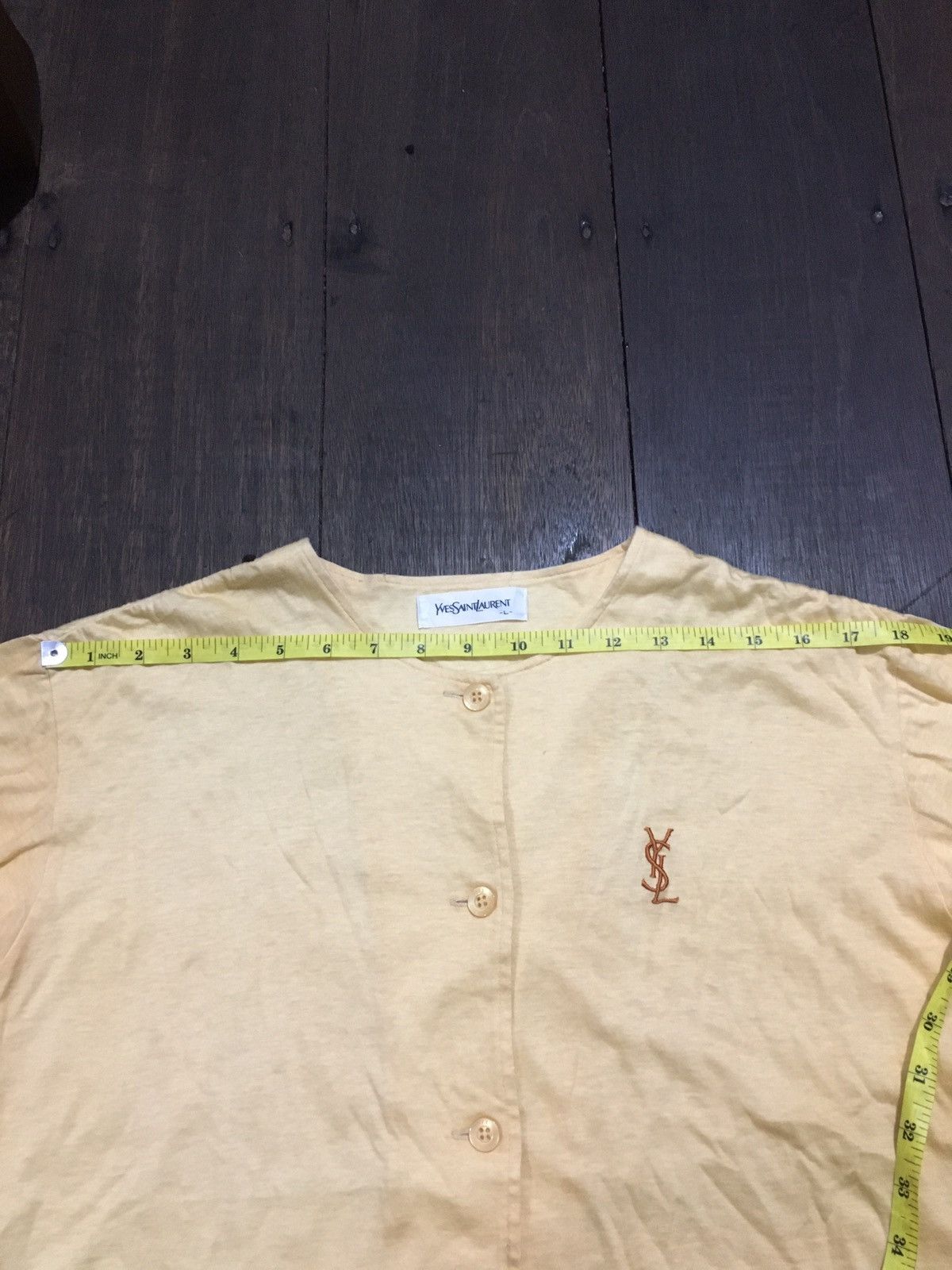 Vintage × Yves Saint Laurent VTG YVES SAINT LAURENT TEES BUTTON Size US L / EU 52-54 / 3 - 13 Thumbnail