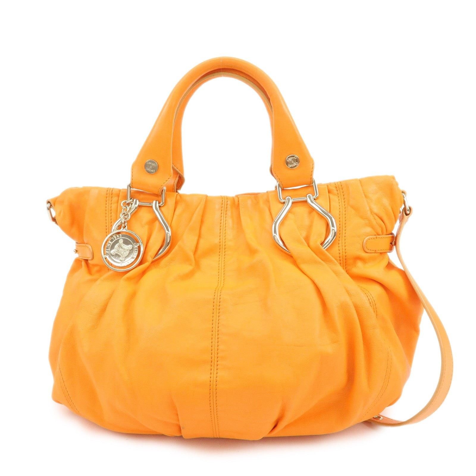 Celine Celine Bittersweet Calfskin Shoulder Bag Orange Size ONE SIZE - 1 Thumbnail