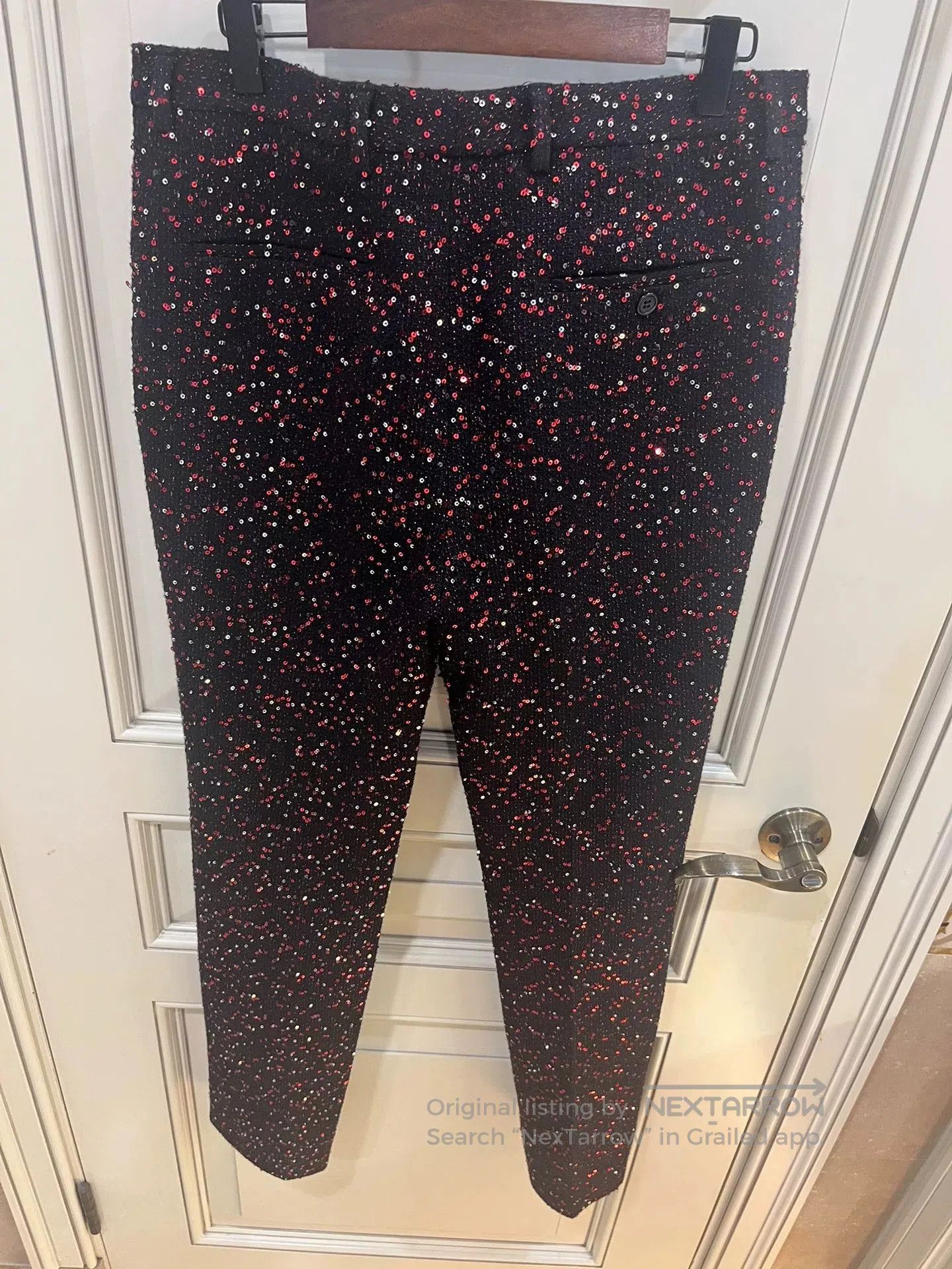 Saint Laurent Paris Saint Laurent Sequin Trousers. Size US 30 / EU 46 - 3 Thumbnail