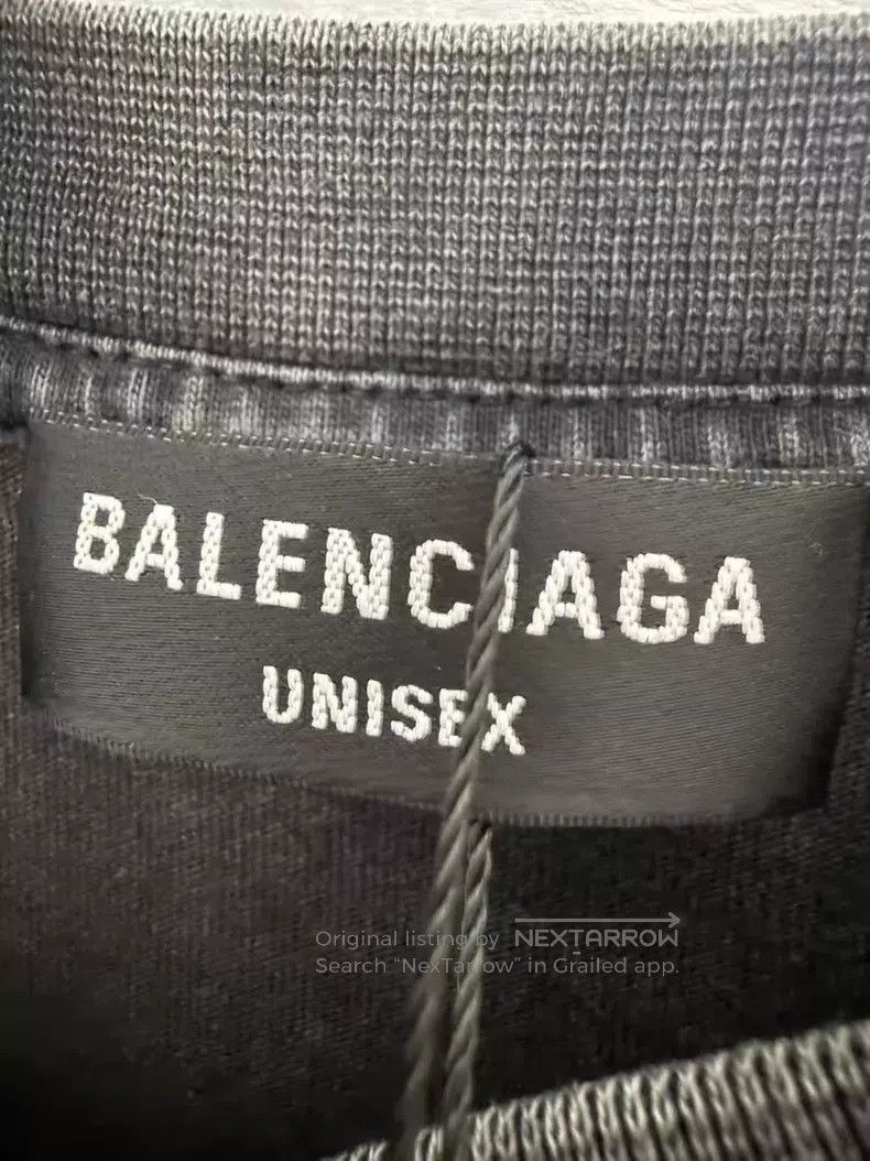 Balenciaga Balenciaga Washed Rye Spires Cracked Short-Sleeve Size US L / EU 52-54 / 3 - 3 Thumbnail