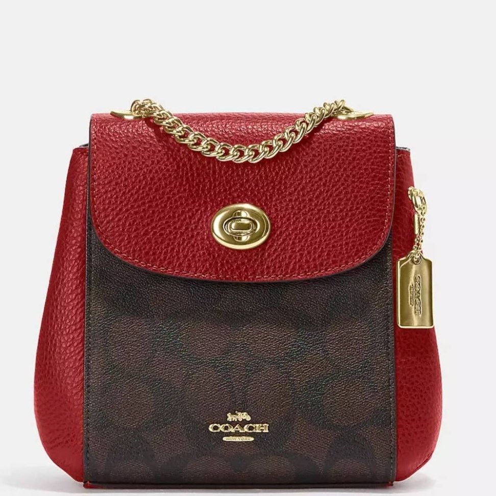 Coach New Coach Mini Backpack In Signature Canvas & Card Holder Size ONE SIZE - 2 Thumbnail