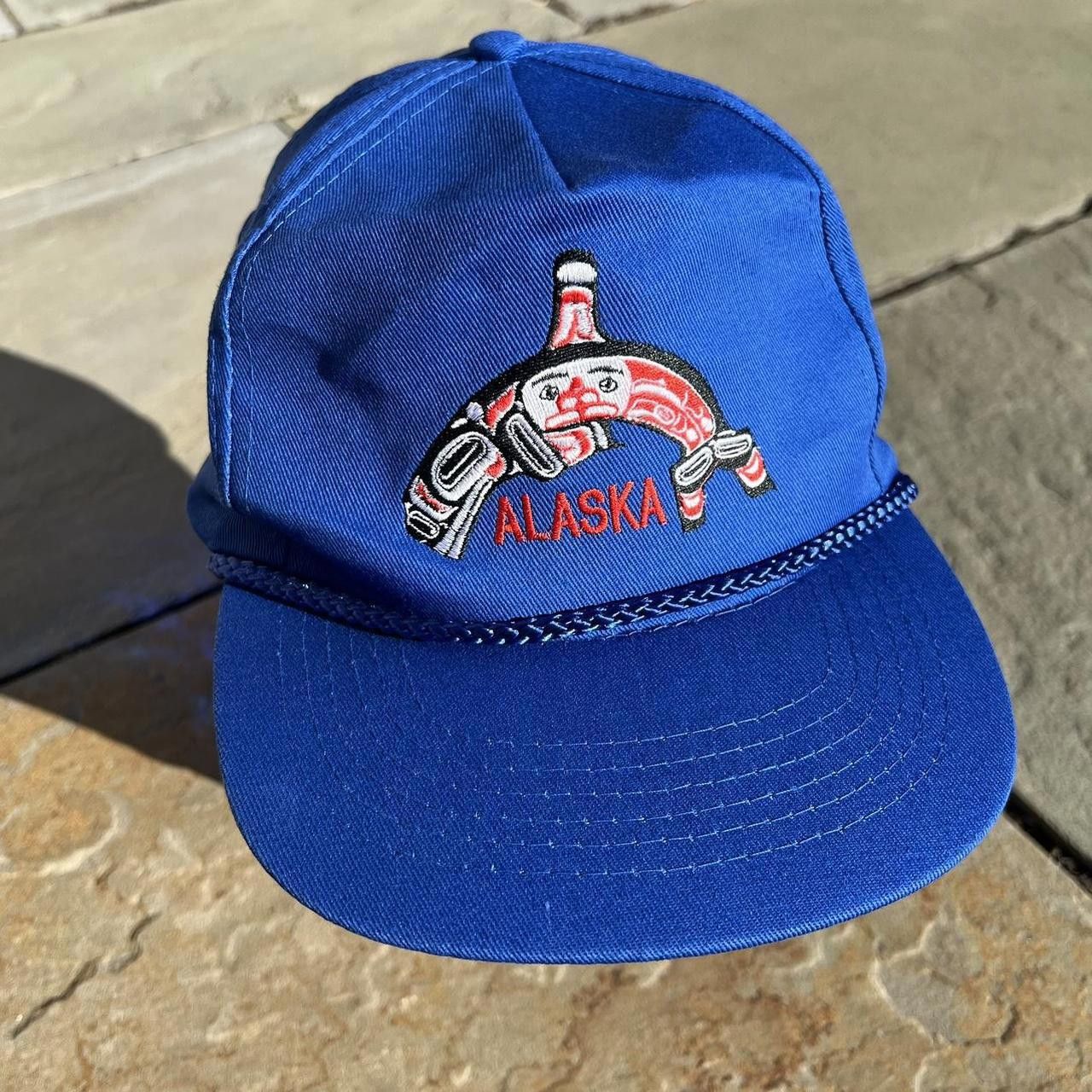 Vintage Neo-Vintage 90s Blue Alaska Whale Rope Snap Back Dad Hat Size ONE SIZE - 2 Thumbnail