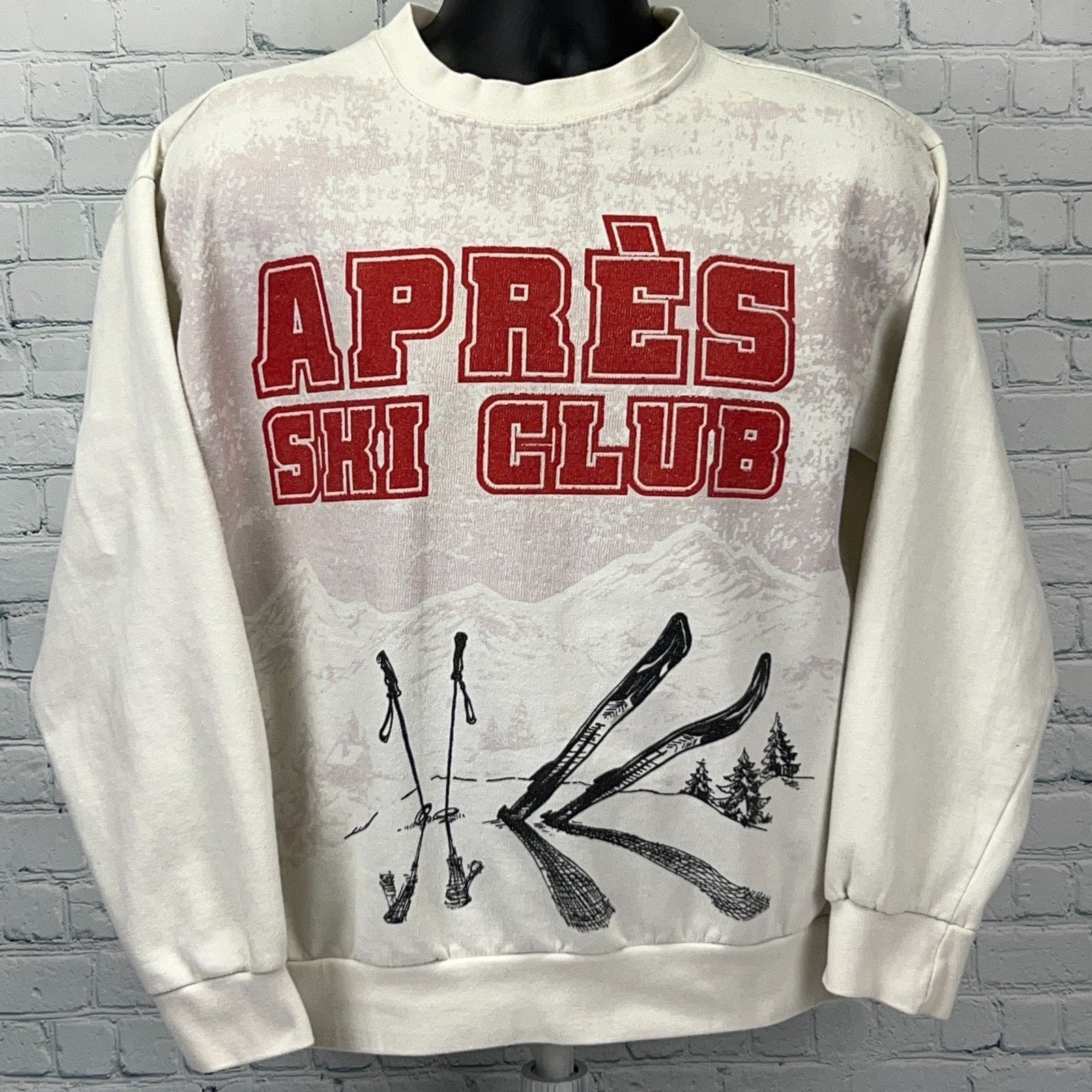 Chemistry Apres Ski Club Sweatshirt Chemistry Skiing White Womens L Size L / US 10 / IT 46 - 1 Thumbnail