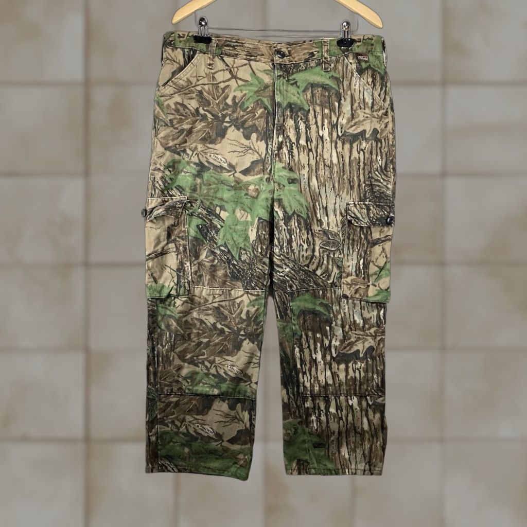 Walls VINTAGE Walls Camo Pants Large 38x25.5 Camouflage Cargo Adjustable Waist Mens Size US 33 - 1 Thumbnail