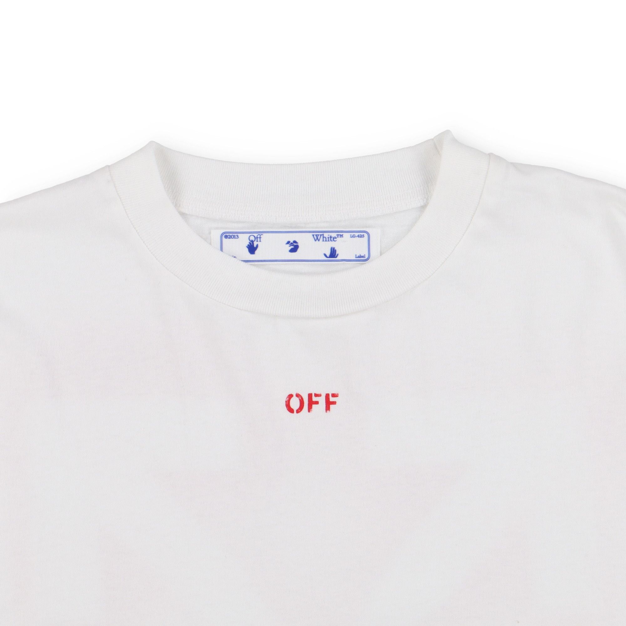 Off-White White and Red Stencil Arrows Oversized T-Shirt Size US XS / EU 42 / 0 - 6 Thumbnail