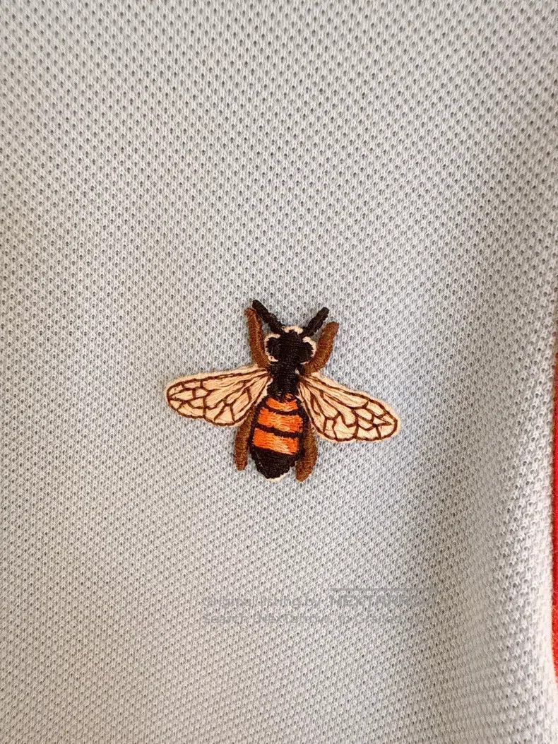 Gucci Gucci Bee embroidery black polo shirt Size US M / EU 48-50 / 2 - 2 Thumbnail