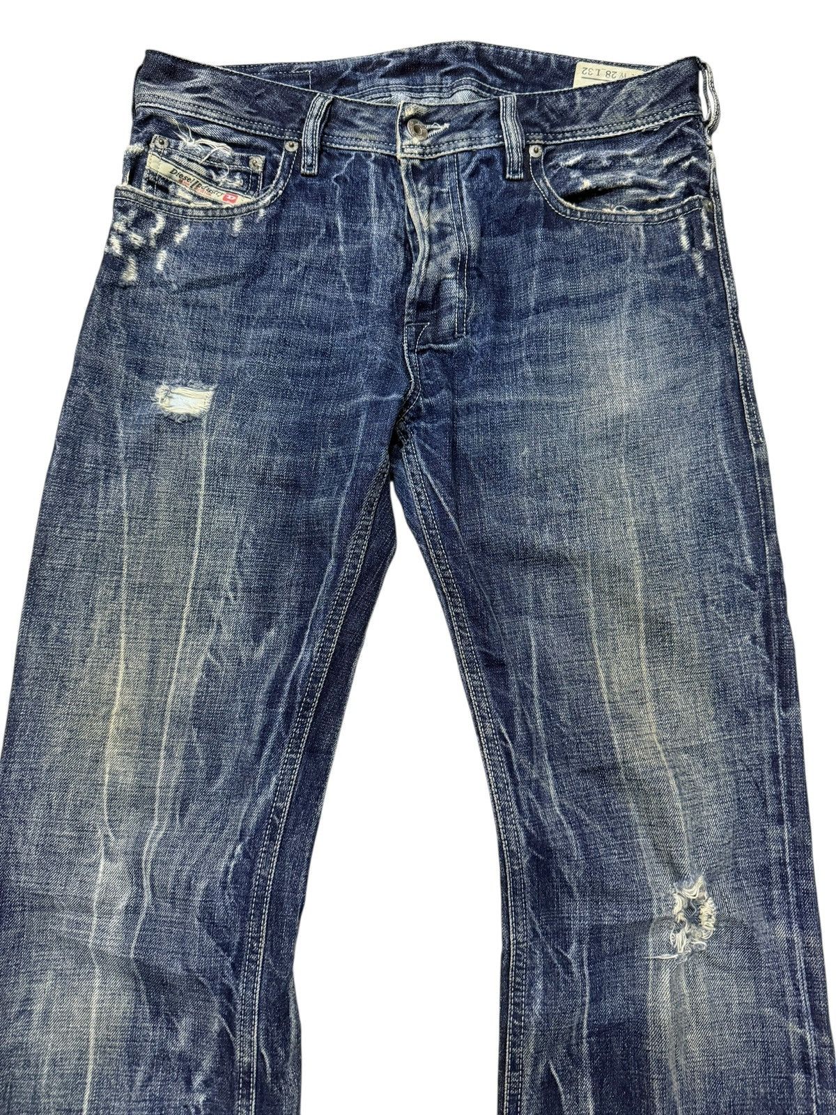 Diesel Flared Jeans Vintage Diesel Zatiny Distressed Boot Cut Denim Size US 30 / EU 46 - 4 Thumbnail