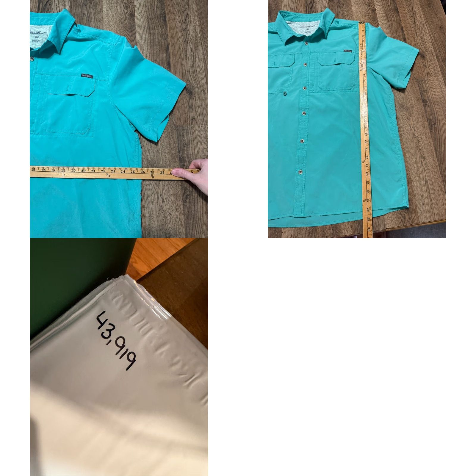 Eddie Bauer Eddie Bauer Shirt Men's XL Green Button Up Short Sleeve Front Pockets Size US XL / EU 56 / 4 - 8 Thumbnail