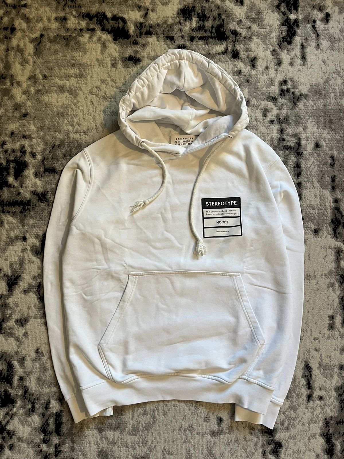 Archival Clothing Maison Margiela White Stereotype Hoodie | Grailed