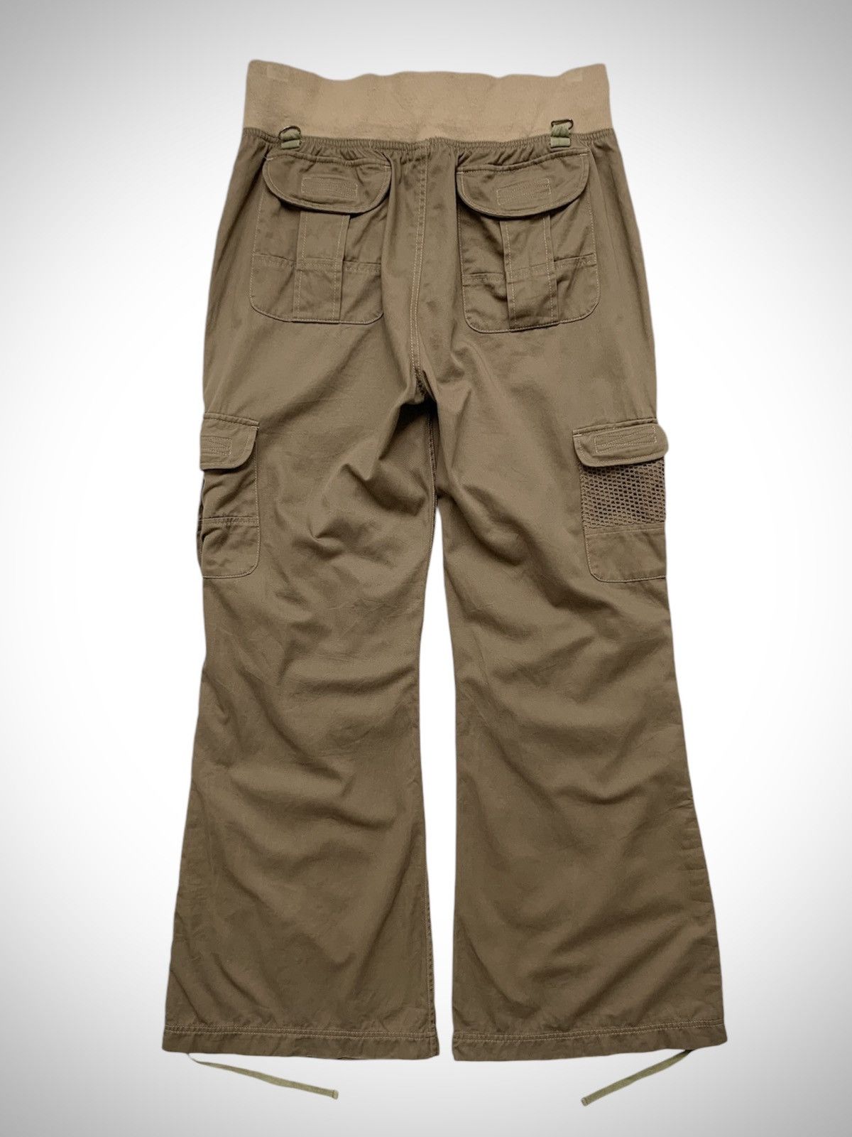 Japanese Brand 2000s Black Baccara Cargo Wide Flare Pant Size US 31 - 2 Thumbnail