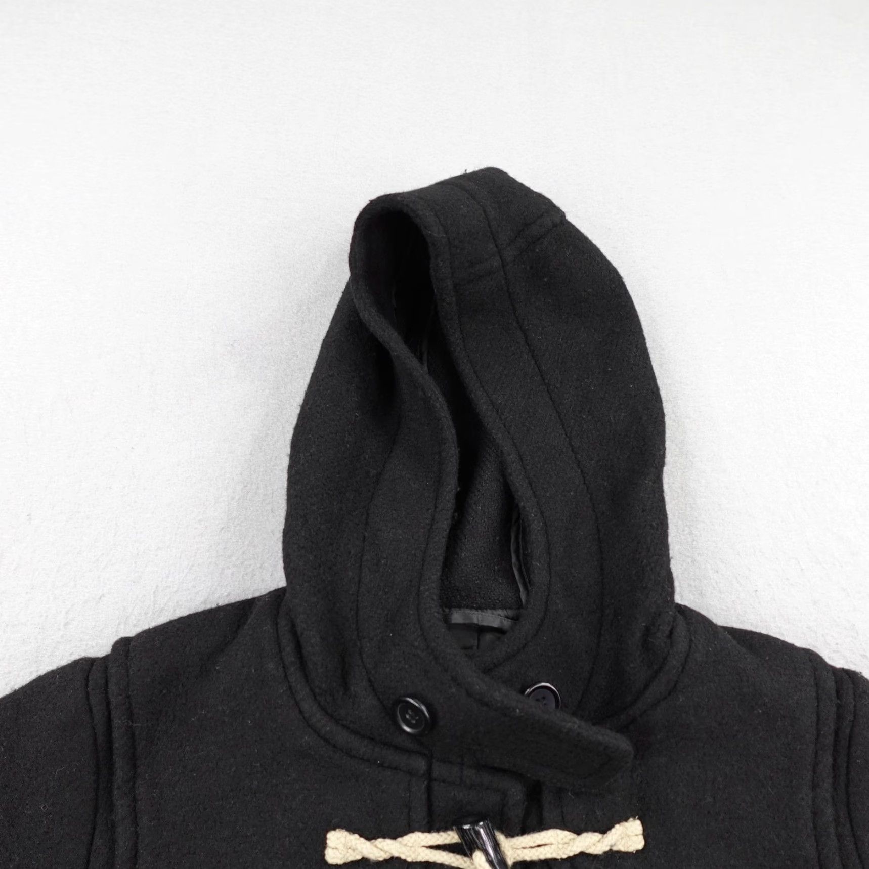 Uniqlo Uniqlo Coat Womens Medium Black Wool Blend Toggle Duffle Hooded Parka Size M / US 6-8 / IT 42-44 - 2 Thumbnail