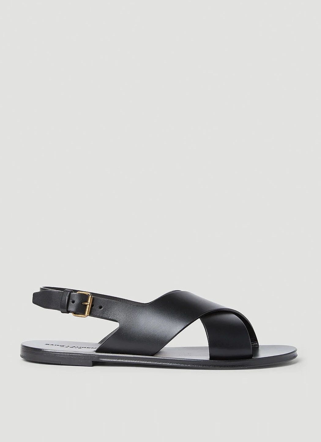 Saint Laurent Paris Mojave Sandals - Black Calf Leather