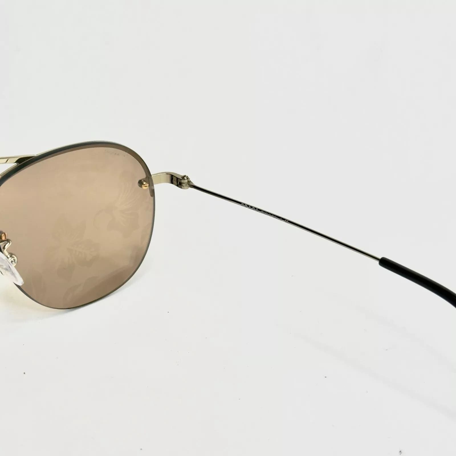 Prada PRADA 58O TEDDY PR58OS Aviator Gold Mirrored Sunglasses Size ONE SIZE - 7 Thumbnail