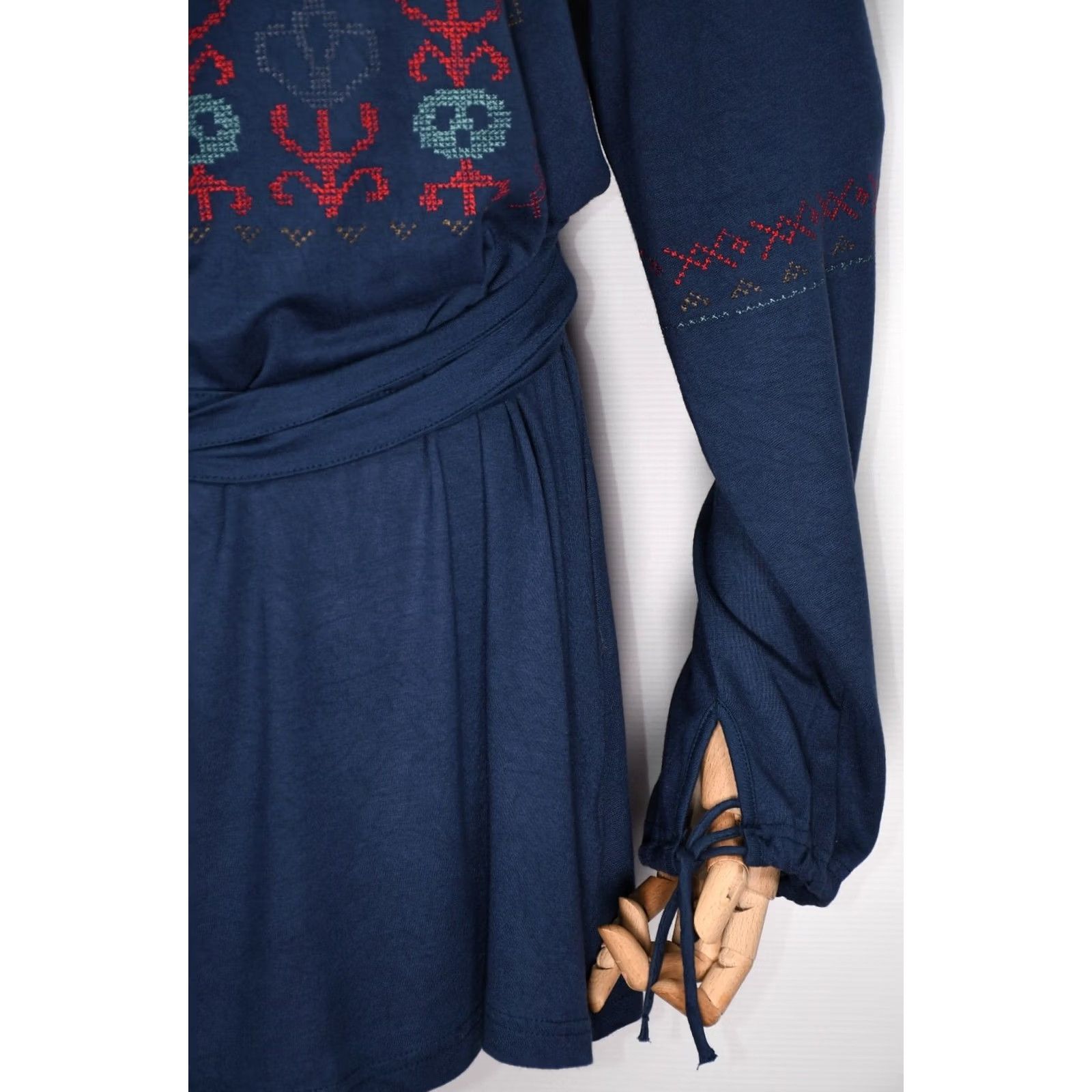Vintage Gudrun Sjoden Tunic Women's L Shirt Casual Blues blue 95%VISCOSE 5%LYCRA Size L / US 10 / IT 46 - 4 Thumbnail