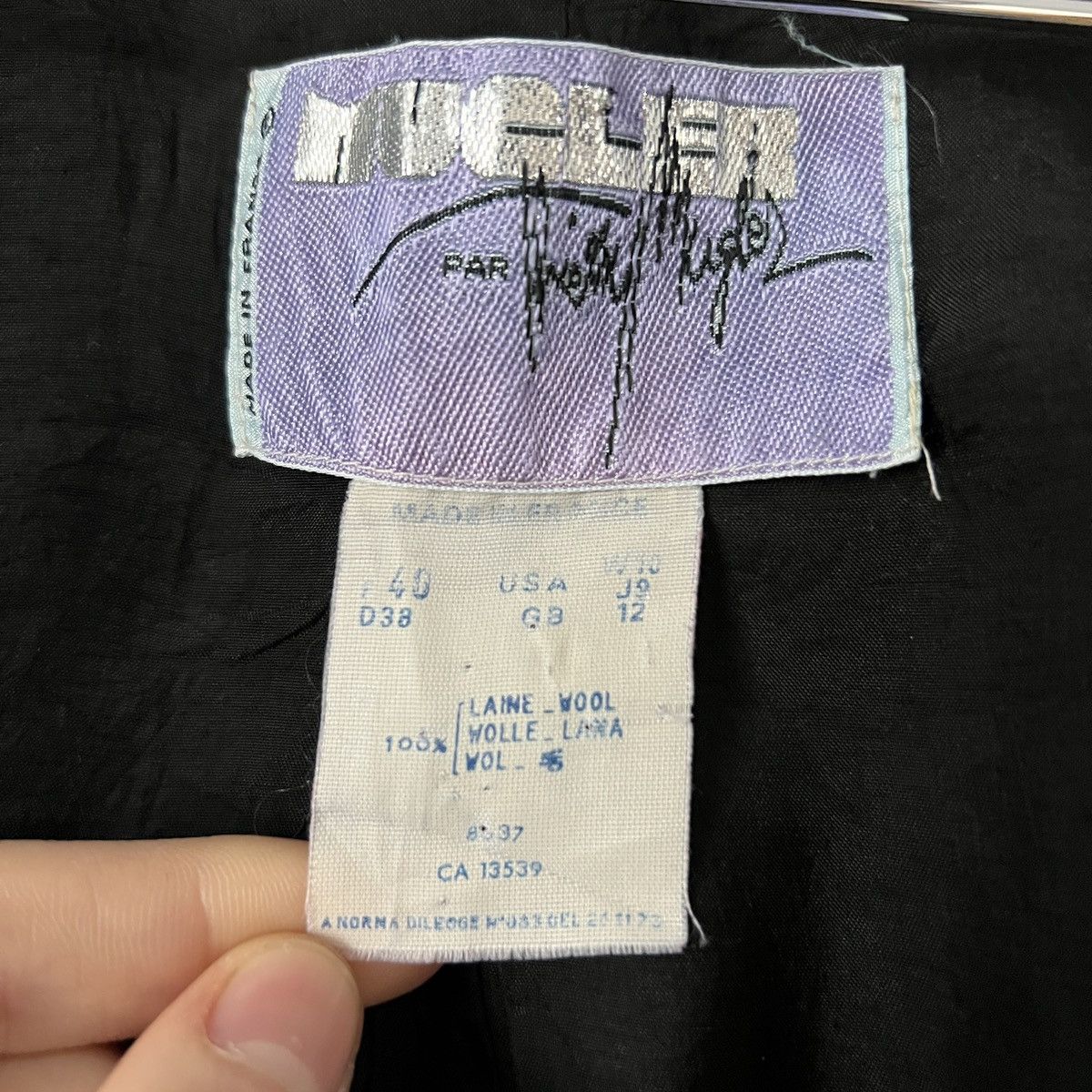 Thierry Mugler Vintage Thierry Mugler Wool Blazer Size L / US 10 / IT 46 - 3 Thumbnail