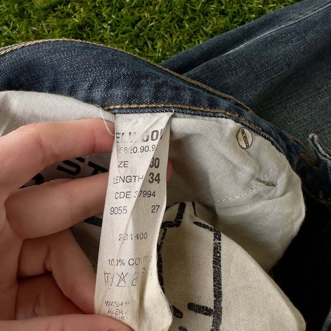 G-Star VINTAGE G STAR RAW BAGGY BIG LOGO FLARED HYPE WASHED JEANS Size US 30 / EU 46 - 5 Thumbnail