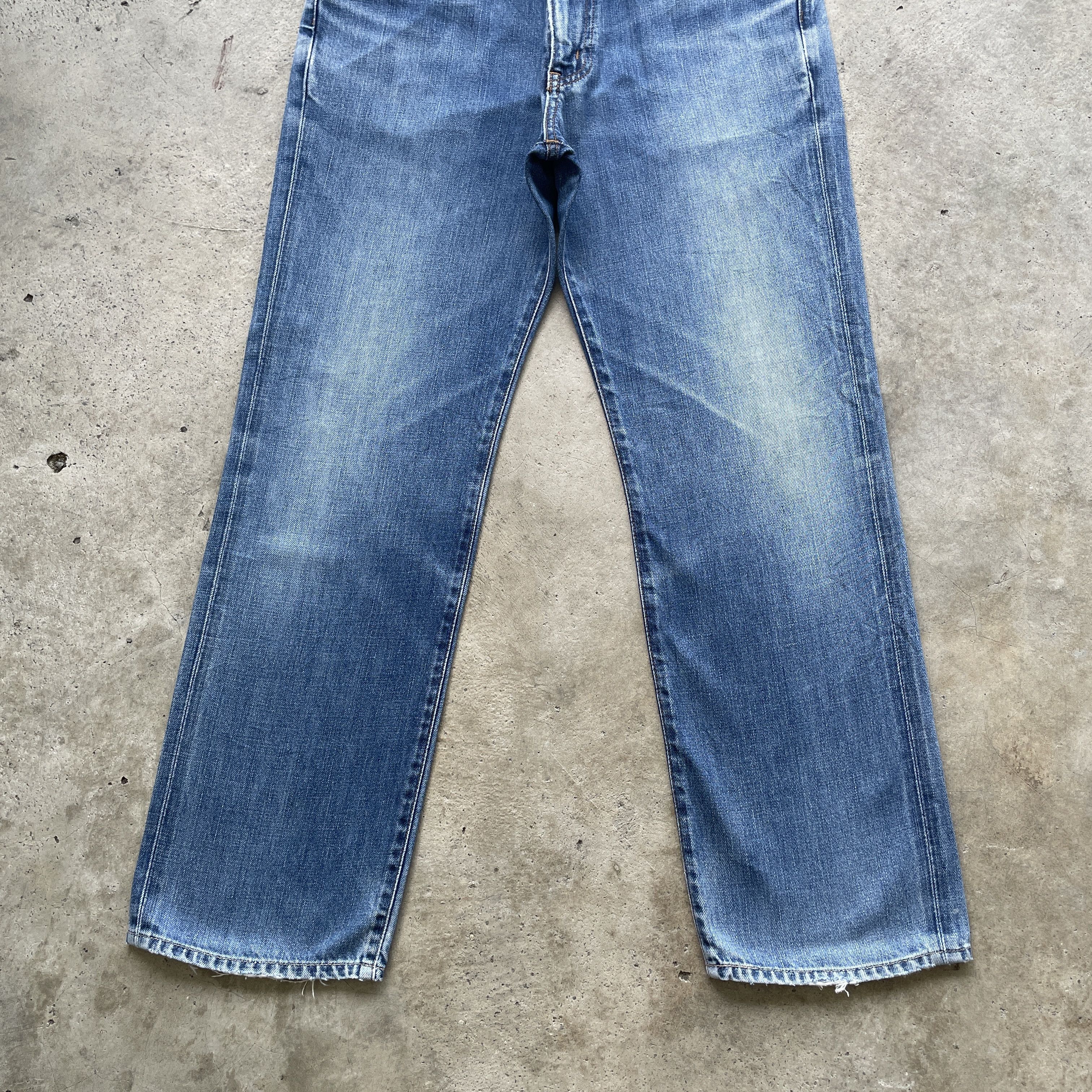 Edwin × Japanese Brand VINTAGE EDWIN 503 REGULAR DEMIM PANTS FADED JEANS W30x28.5 Size US 30 / EU 46 - 4 Thumbnail