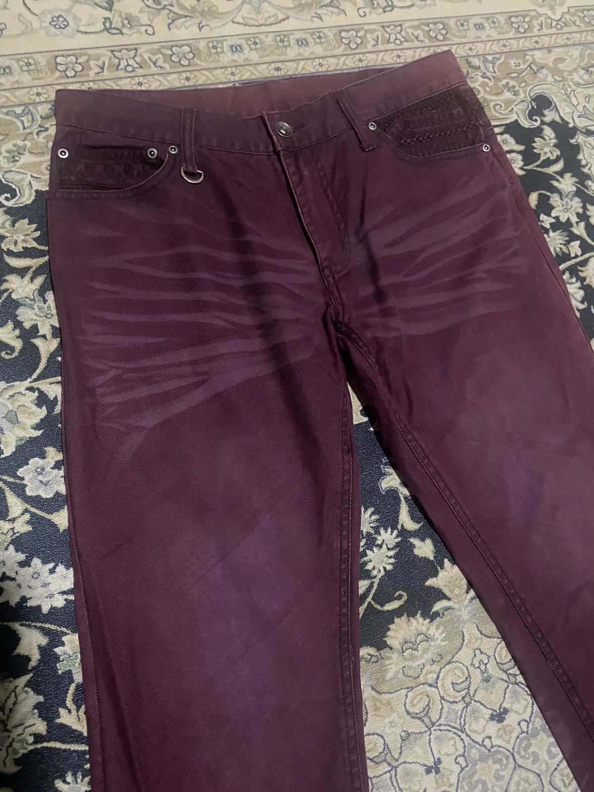 If Six Was Nine × Japanese Brand × semanticdesign OG Flare Art Semantic Design Straight Cut Denim Jeans Size US 32 / EU 48 - 4 Thumbnail