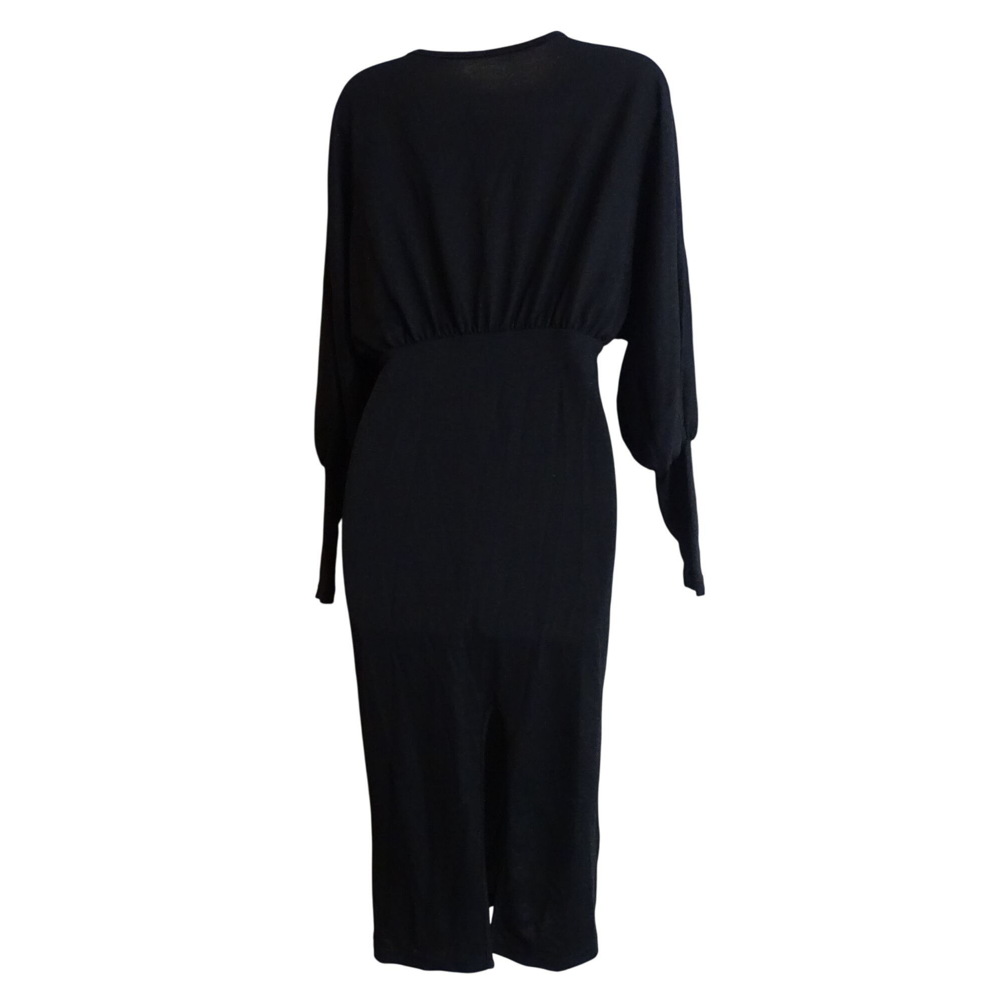 Shein Shein Black Long Sleeve Midi Sheath Dress Women Size S 4 Size S / US 4 / IT 40 - 3 Thumbnail