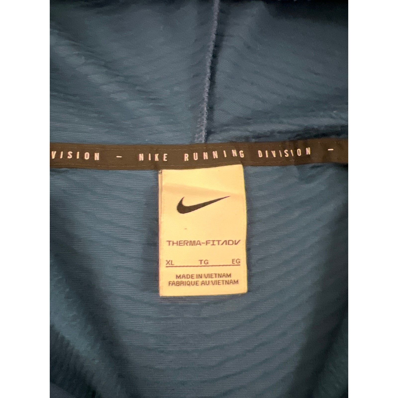 Nike Nike Running Division Womens XL Blue Textured Ribbed Hoodie Size XL / US 12-14 / IT 48-50 - 5 Thumbnail