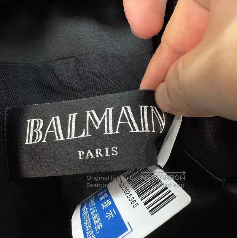 Balmain Balmain Black Wool Blend Embroidered Jacket . Size S / US 4 / IT 40 - 5 Thumbnail