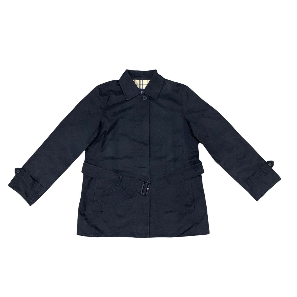 Burberry Burberry London Belted Black Trench Coat Women Size M / US 6-8 / IT 42-44 - 1 Thumbnail
