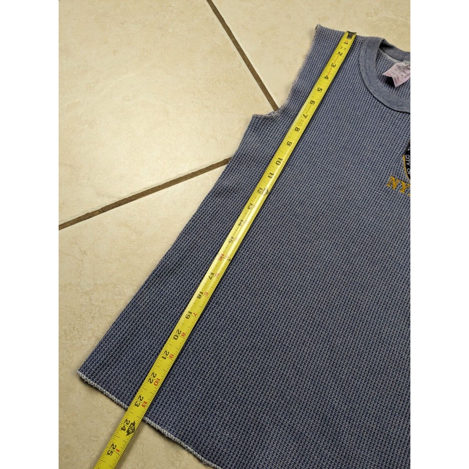 Other Vtg NYPD Coldmaster Thermal Sleeveless Blue Tanktop Shirt Size US M / EU 48-50 / 2 - 6 Thumbnail