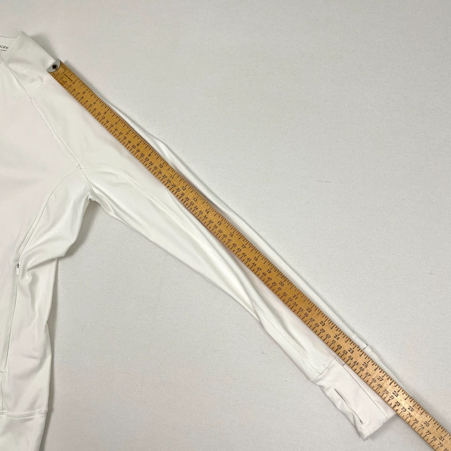 Athleta Athleta Whittier Peak Half Zip Women S White Active Pullover Running Stretch Jacket Size S / US 4 / IT 40 - 7 Thumbnail