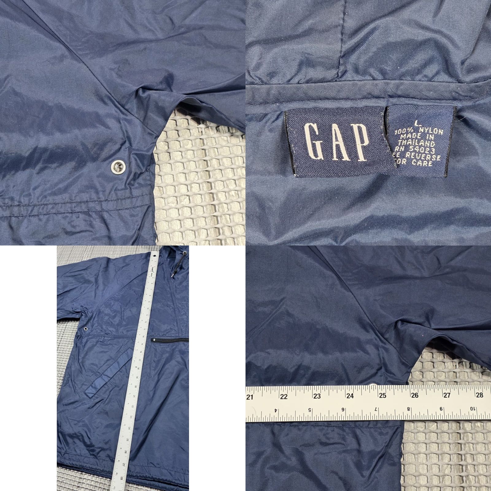 Gap VTG GAP Anorak Pocket 1/4 Zip Pullover Jacket Blue Mens L Crew Neck? Size US L / EU 52-54 / 3 - 8 Thumbnail
