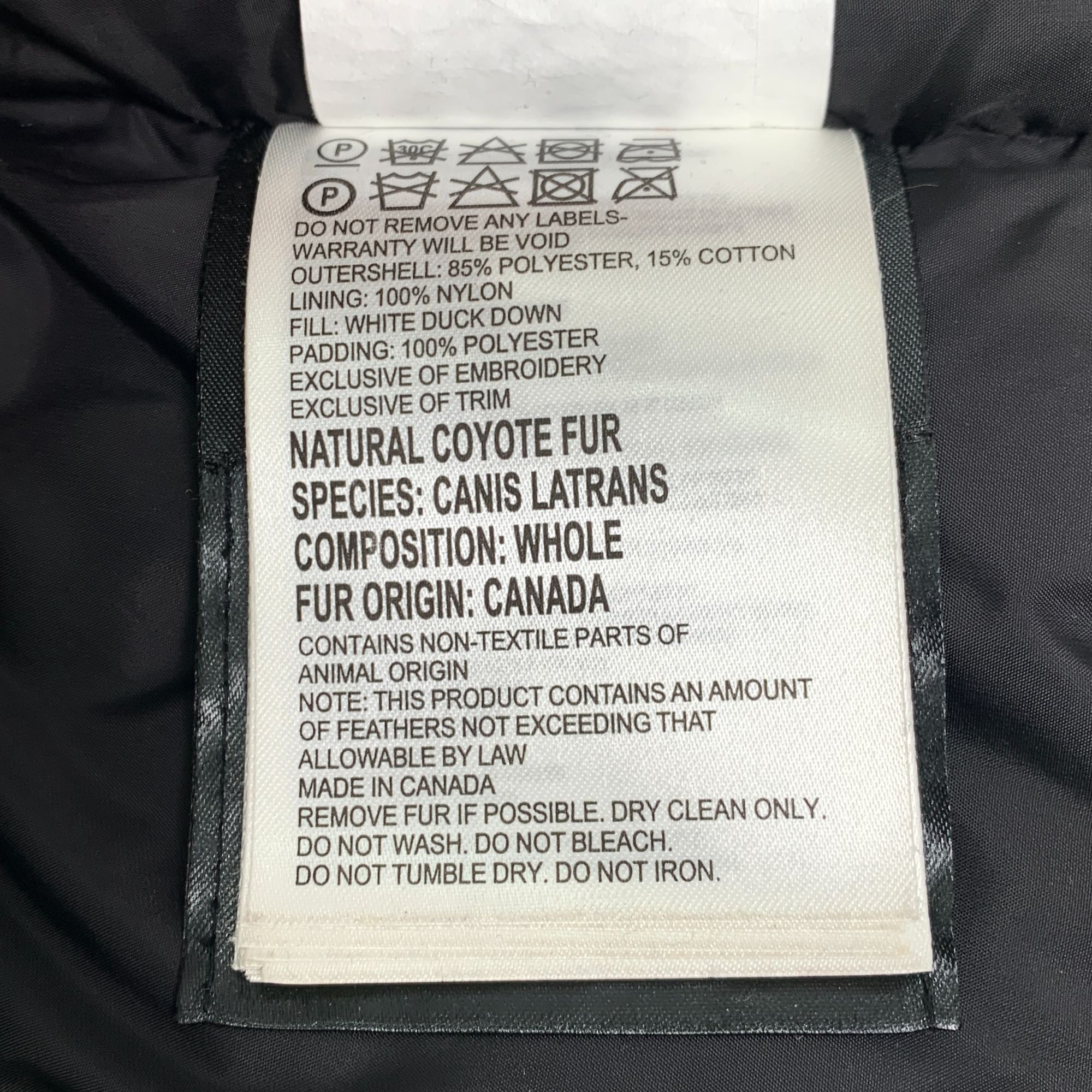 Canada Goose [Canada Goose] Military Green Logo Patch Hooded Parka 2XS Size US XXS / EU 40 - 3 Thumbnail
