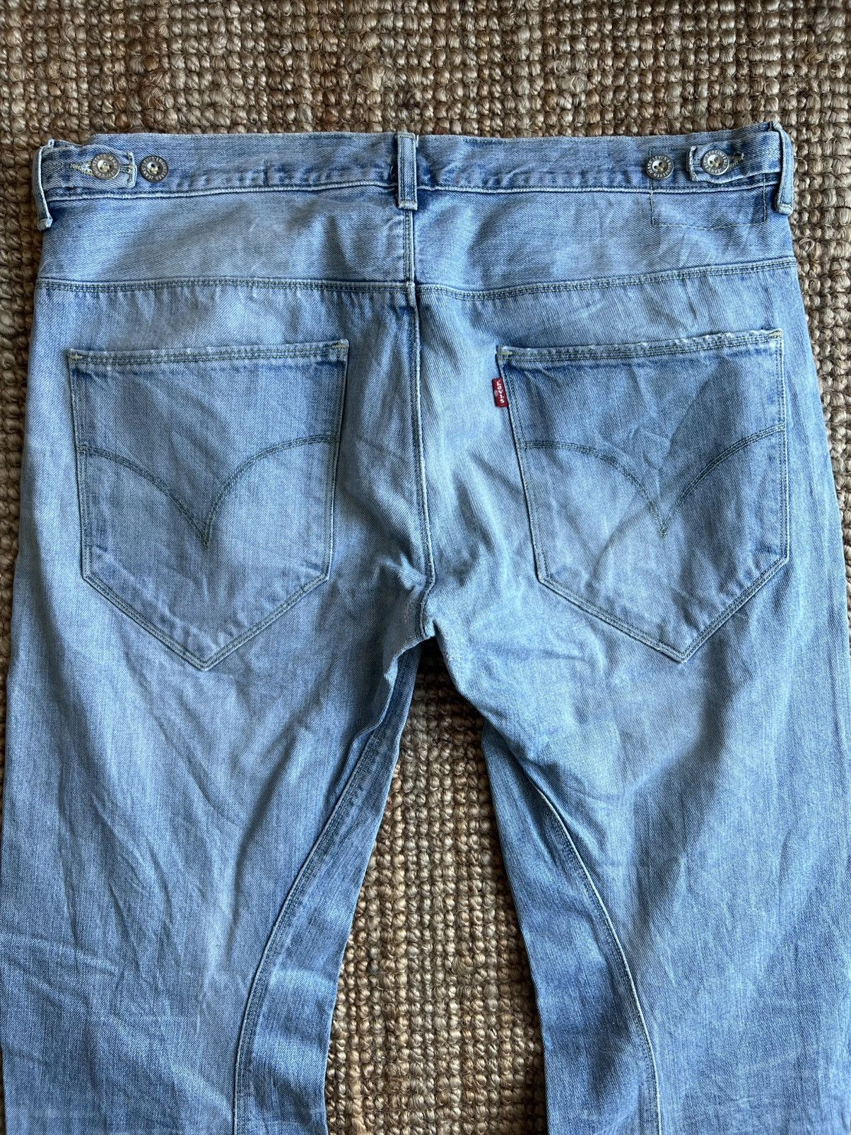 Levi's Levis Engineered Jeans Leather Side Belt W36 Actual 38x34 Size US 36 / EU 52 - 9 Thumbnail