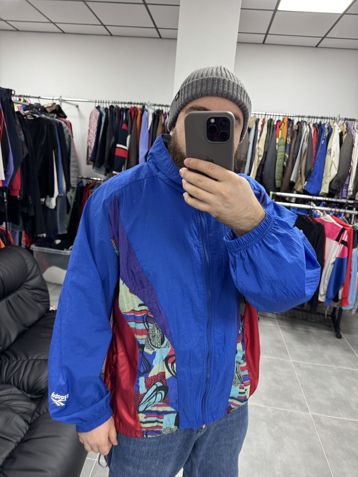 Reebok × Vintage Vintage Reebok Nylon Jacket Size XL Size US XL / EU 56 / 4 - 2 Thumbnail