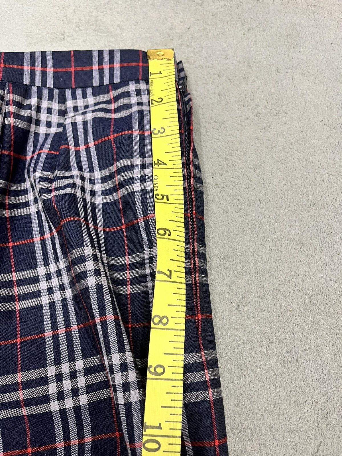Burberry × Vintage ARCHIVE🔥BURBERRY WOOL CHECKED SKIRT Size 28" / US 6 / IT 42 - 14 Thumbnail