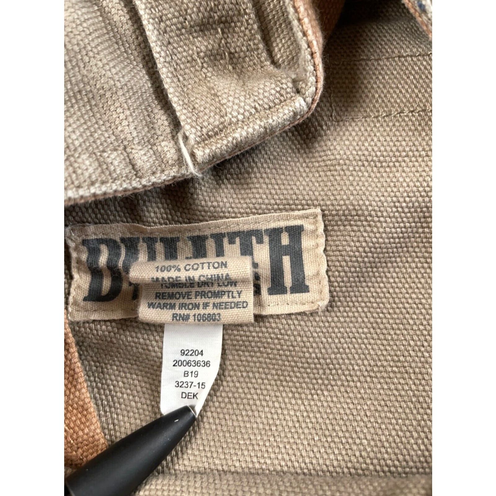 Vintage DULUTH Relaxed Fit Cargo Pants Men's 42 x 30 Beige Canvas Workwear Outdoor Size US 42 / EU 58 - 4 Thumbnail