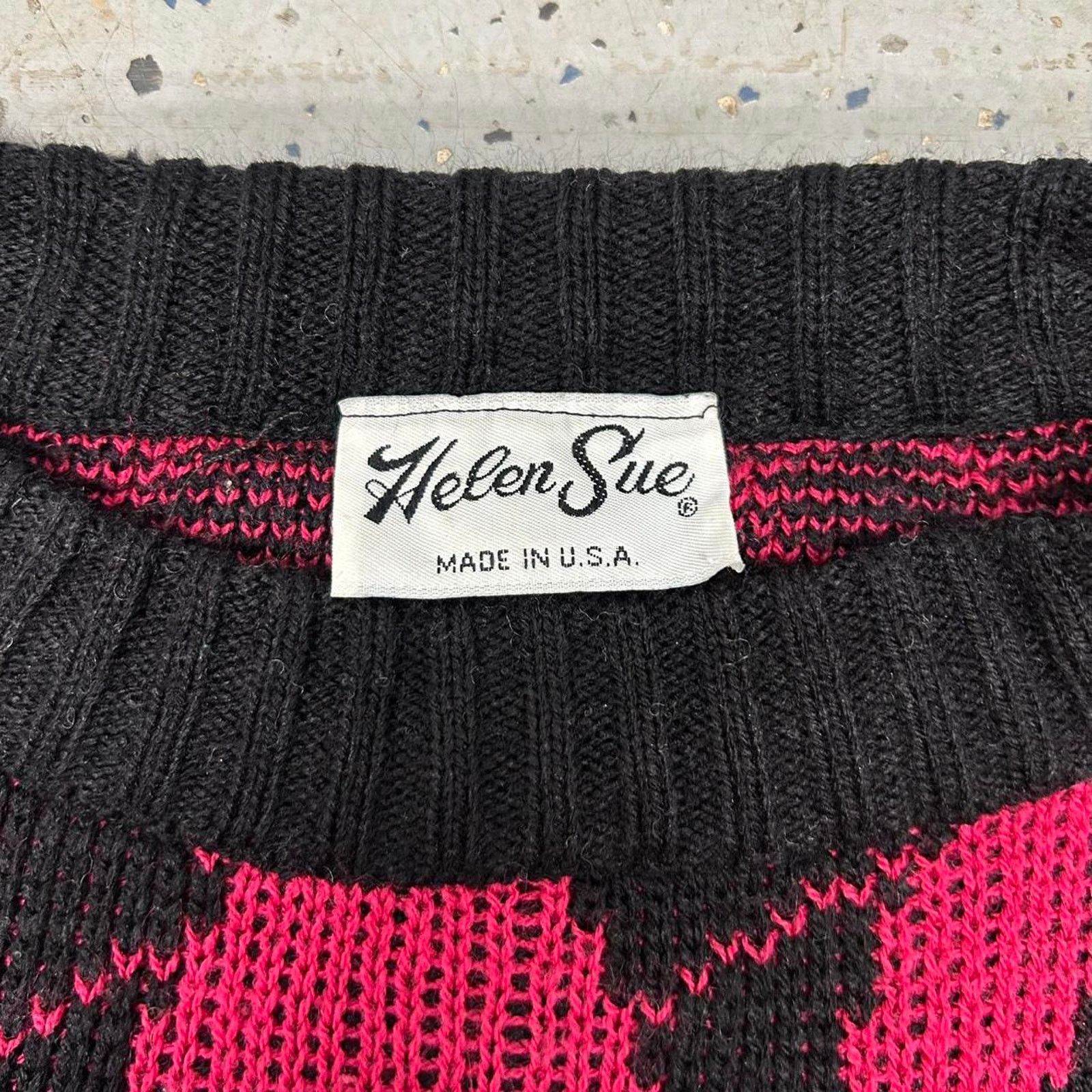 Other Pink and black vintage 80s sweater Size L / US 10 / IT 46 - 4 Thumbnail
