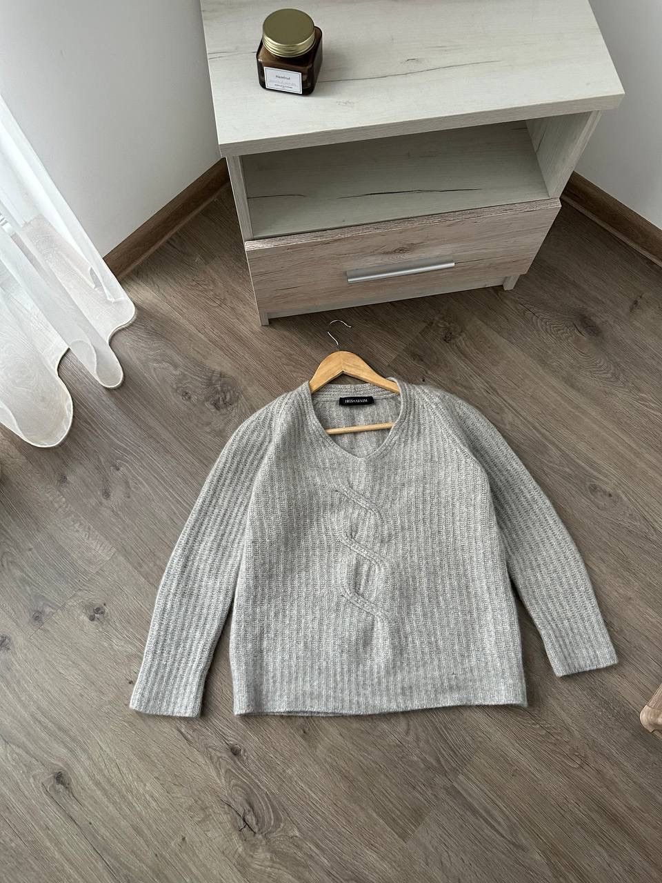Iris von Arnim × Vintage Vintage Iris Von Arnim Cashmere Gray Knit Sweater Size M / US 6-8 / IT 42-44 - 1 Thumbnail
