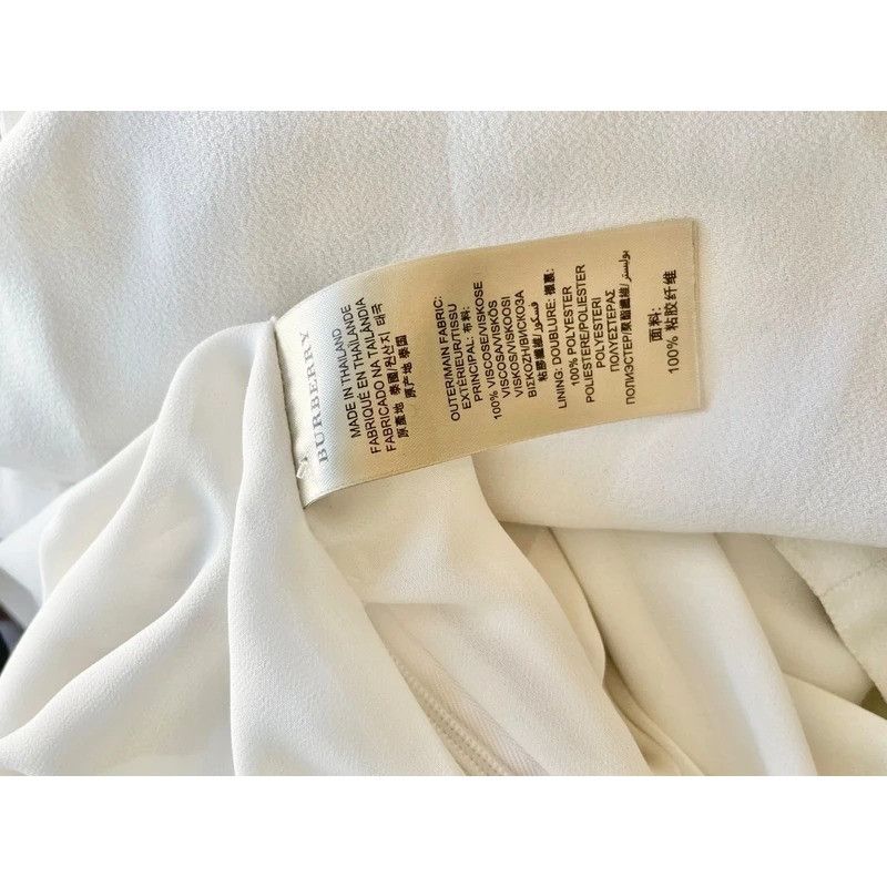 Burberry Burberry Brit Gray White Knee Length Mini Dress US Size 4 Size XS / US 0-2 / IT 36-38 - 10 Thumbnail