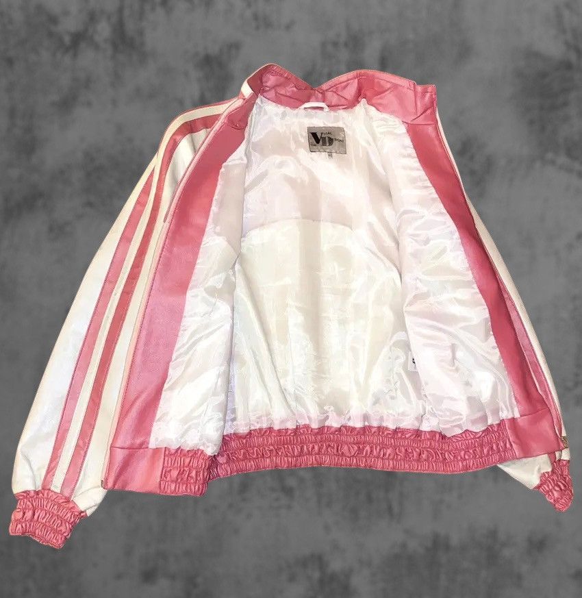 Other Pink Racing SHELL Genuine Leather Vintage Moto Hype Jacket Size M / US 6-8 / IT 42-44 - 6 Thumbnail