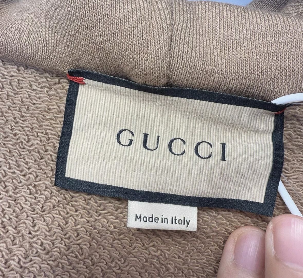 Gucci Gucci Brown Logo Print Hooded Sweatshirt Size US L / EU 52-54 / 3 - 3 Thumbnail