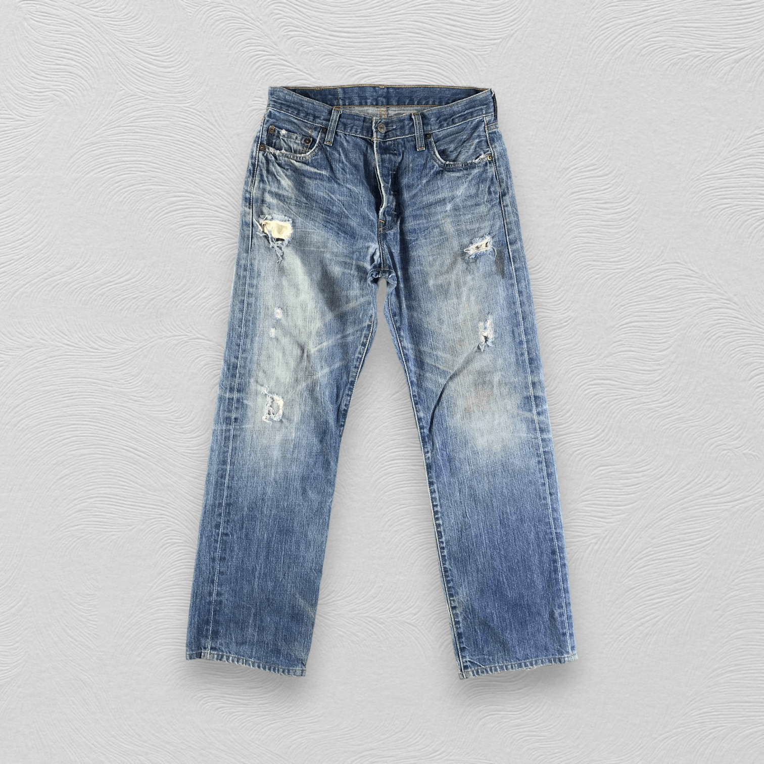 Levi's Vintage Levis 501 Jeans Distressed Denim KJ2727 Size US 30 / EU 46 - 1 Thumbnail