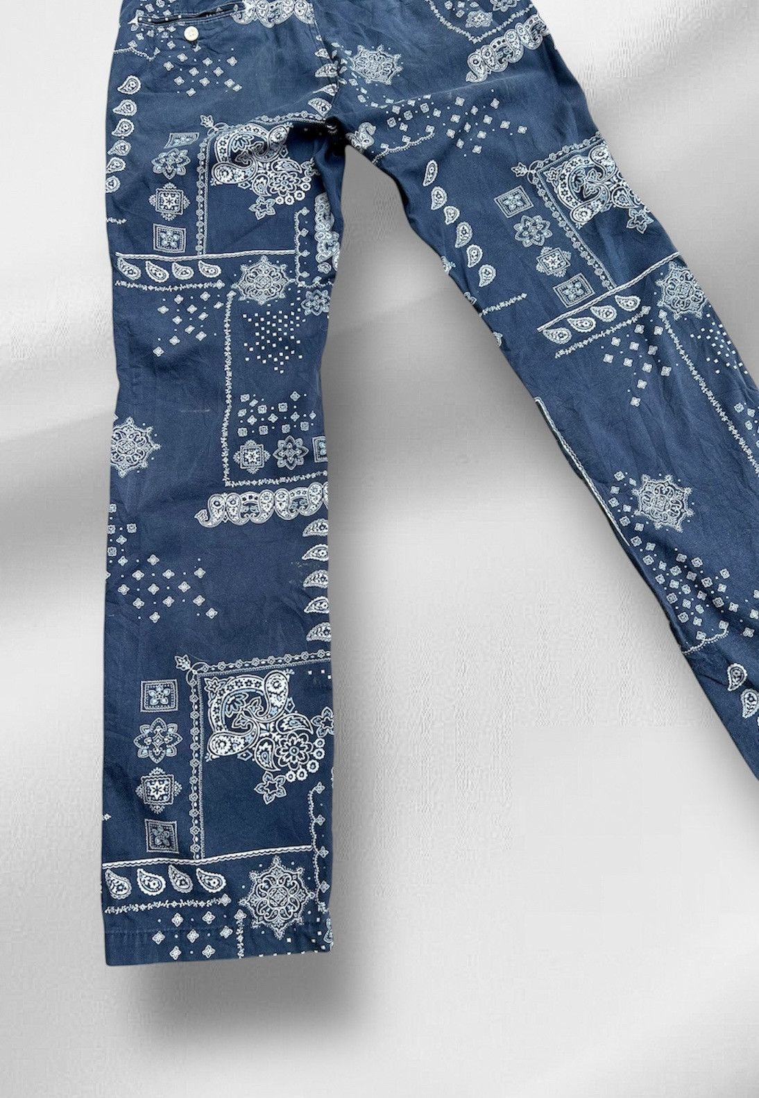Japanese Brand × Kapital × Spellbound Vintage Spellbound DMG Japan Bandana Navy Mens Size US 30 / EU 46 - 16 Thumbnail
