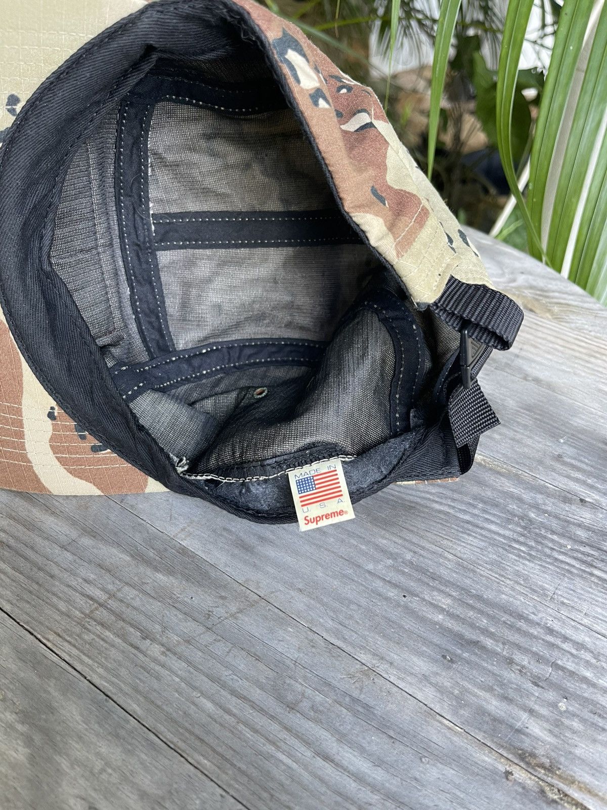 Supreme × Vintage 2012 Supreme Desert Chip Camo Camp Cap Hat
