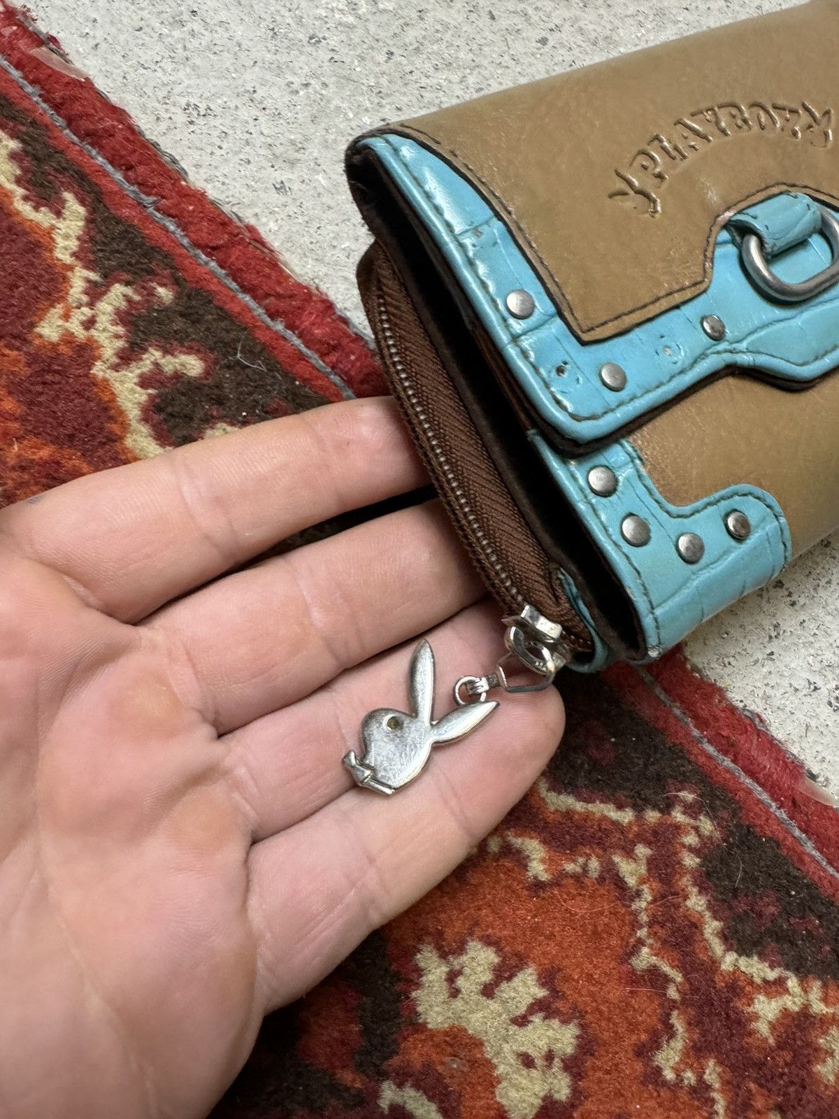 Playboy × Vintage Vintage Y2K Playboy 90s Leather Style Cowboy Wallet Size ONE SIZE - 4 Thumbnail